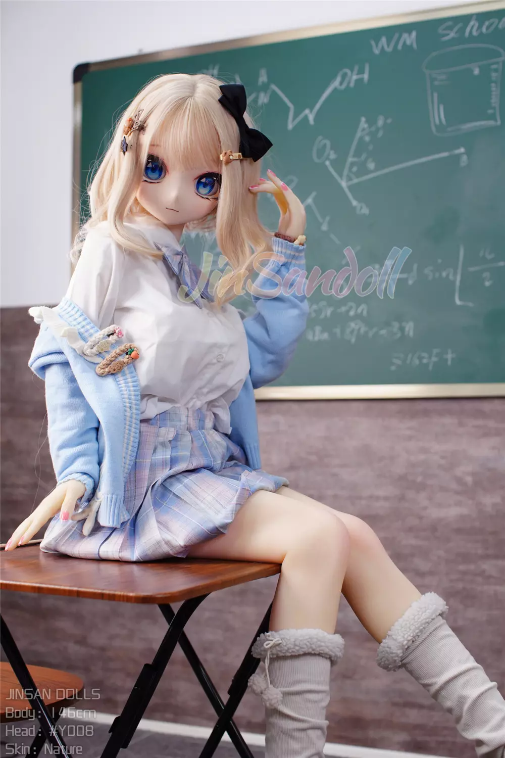 WM S-TPE 146cm Anime TPE Sex Doll with PVC Head #Y008
